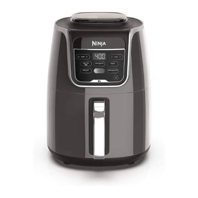 Ninja AF150AMZ Air Fryer XL, 5.5 Qt. Capacity that can Air Fry, Air Roast, Bake, Reheat & Dehydrate, with Dishwasher Safe, Nonstick Basket & Crisper Plate and a Chef-Inspired Recipe Guide, Grey