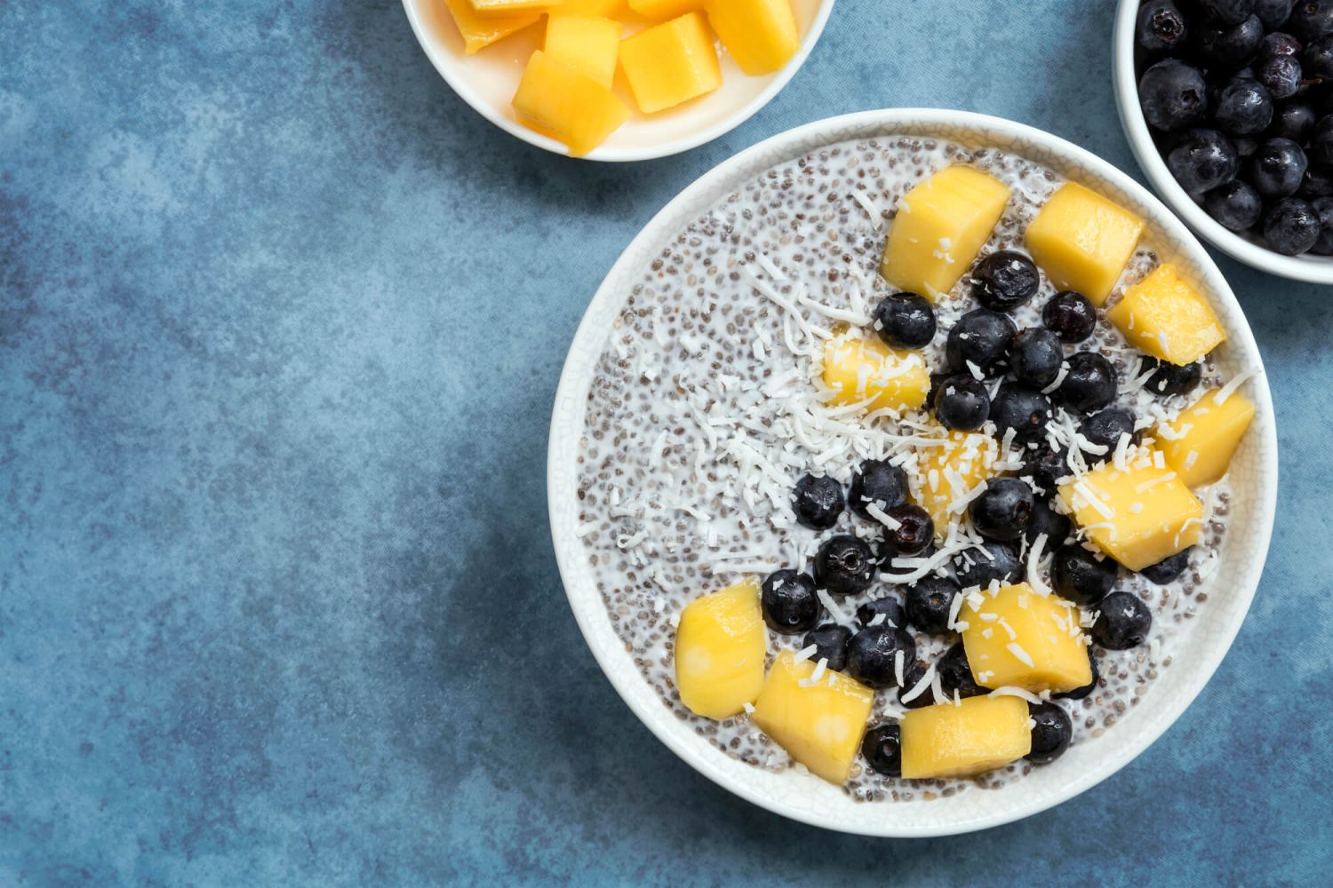 Blueberry Coconut Chia Seed Pudding