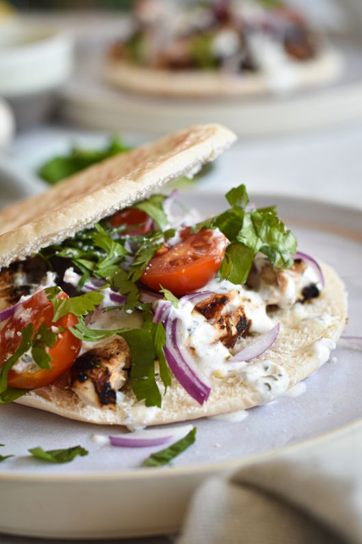 Grilled Chicken Souvlaki - Slender Kitchen