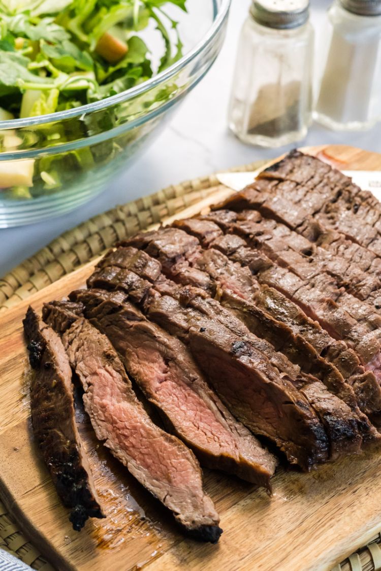 Grilled Flank Steak With Balsamic Marinade Slender Kitchen 