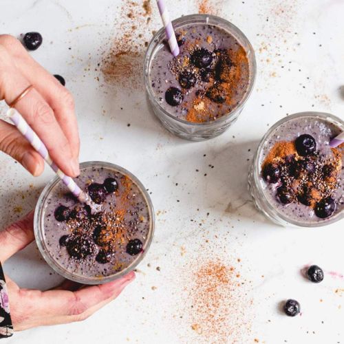 Beautiful Blueberry Smoothies