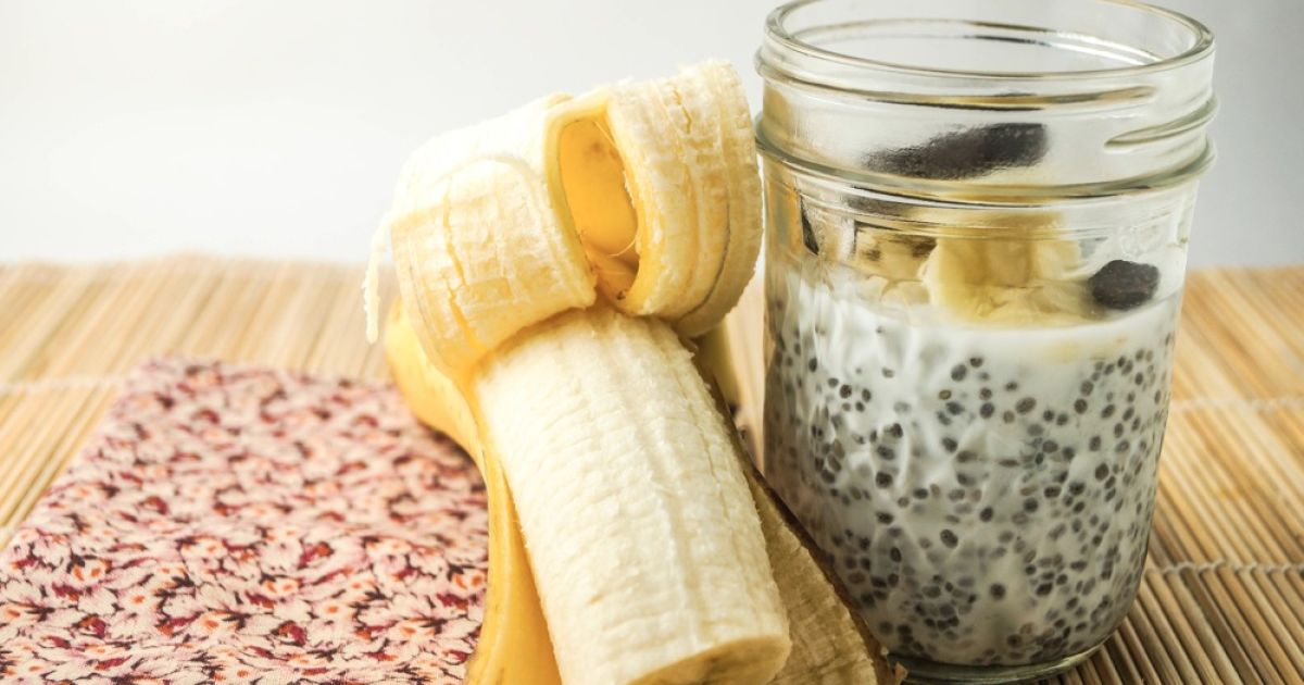 Banana Coconut Chia Seed Pudding - Slender Kitchen