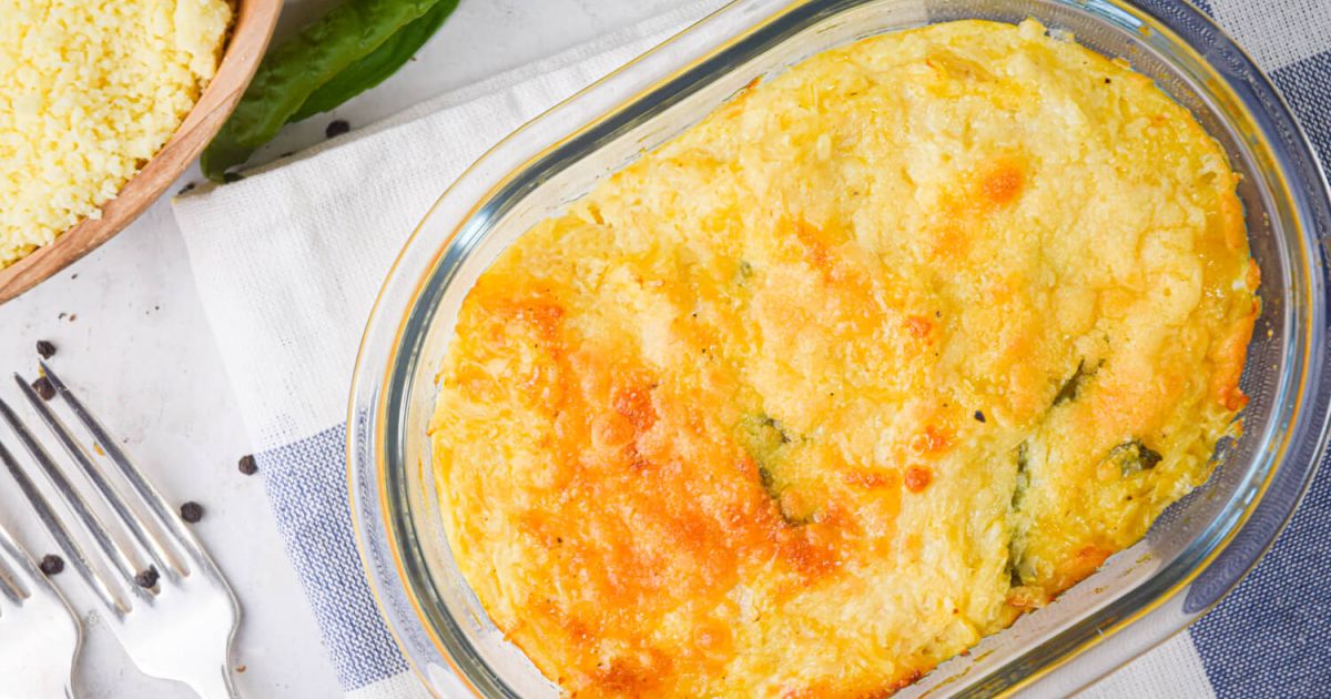 Spaghetti Squash Au Gratin - Slender Kitchen