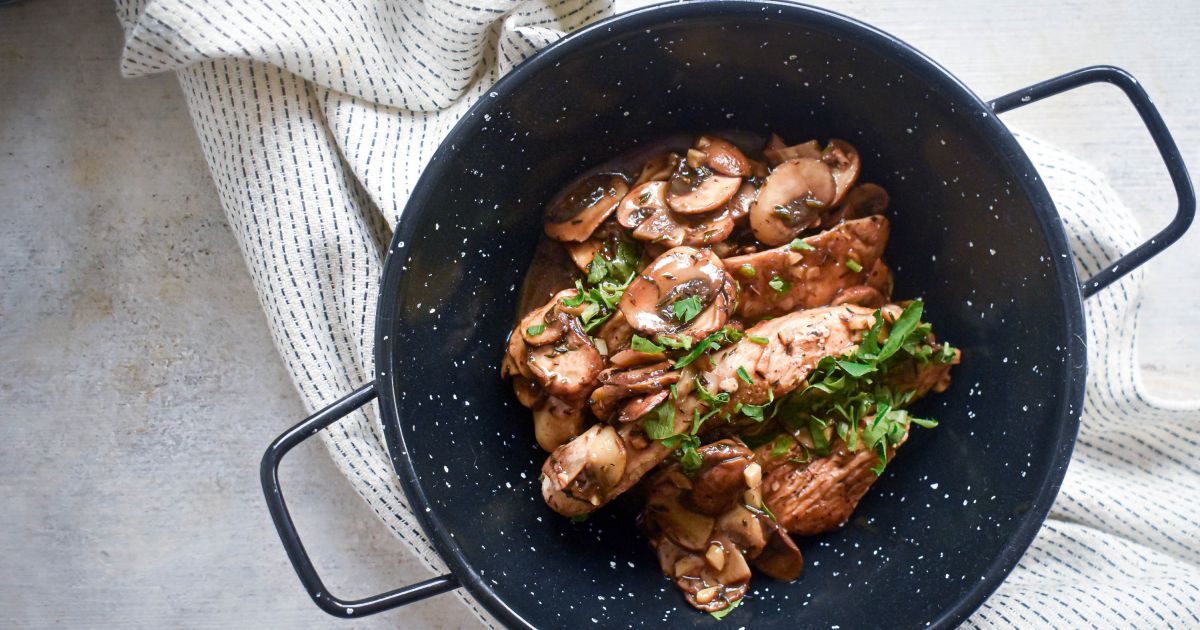 Balsamic Chicken with Mushrooms - Slender Kitchen