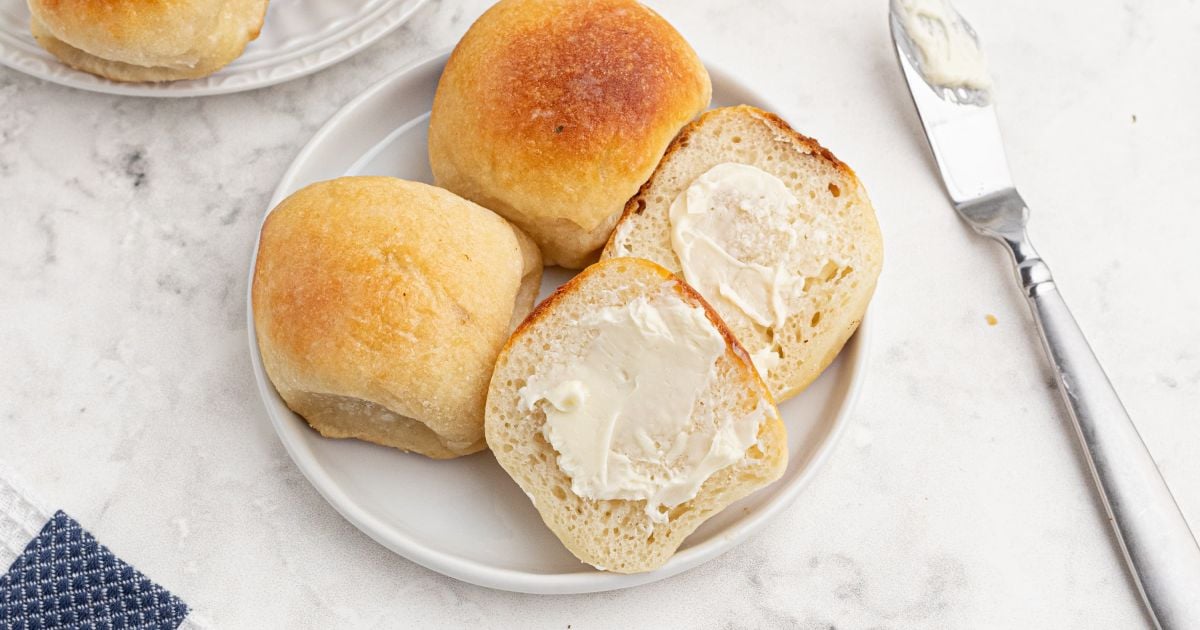 Easy Dinner Rolls With Two Ingredient Dough Slender Kitchen 6955