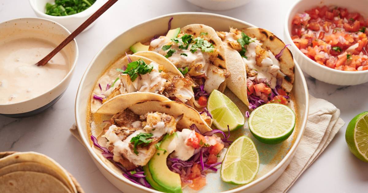 Grilled Fish Tacos - Slender Kitchen