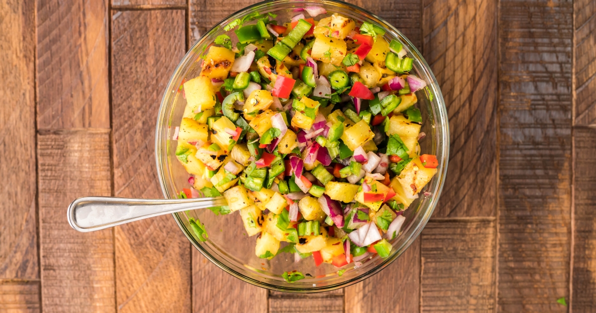 Grilled Pineapple Salsa - Slender Kitchen