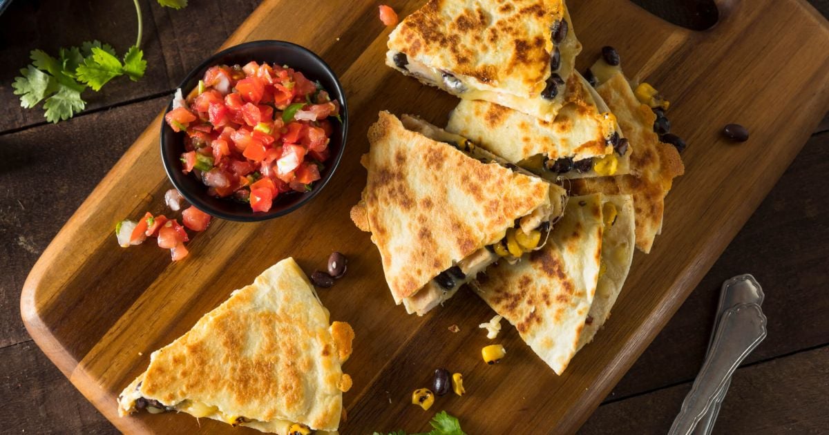 Healthy Chicken Quesadillas - Slender Kitchen