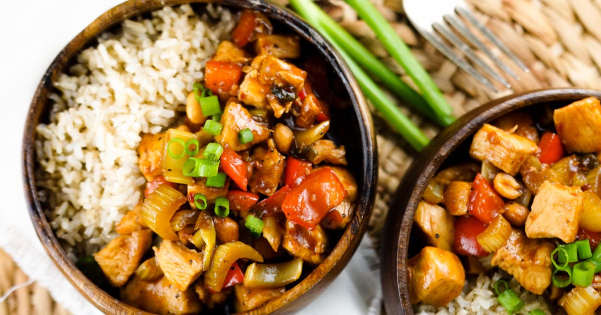 Healthy Kung Pao Chicken Slender Kitchen