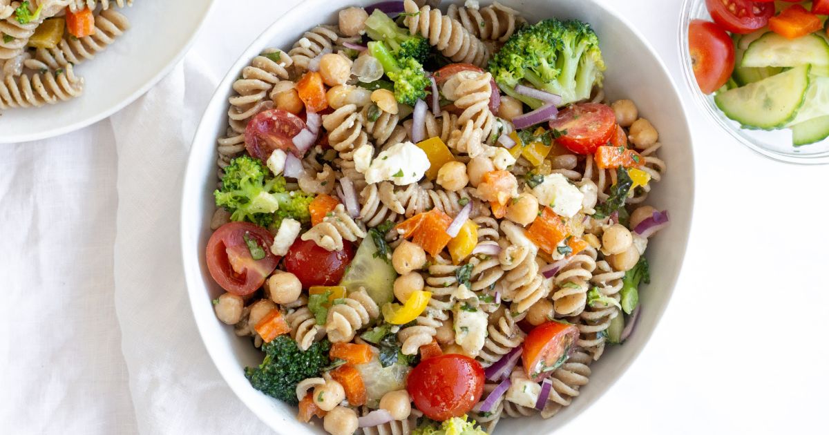 Easy Vegetable Pasta Salad - Slender Kitchen