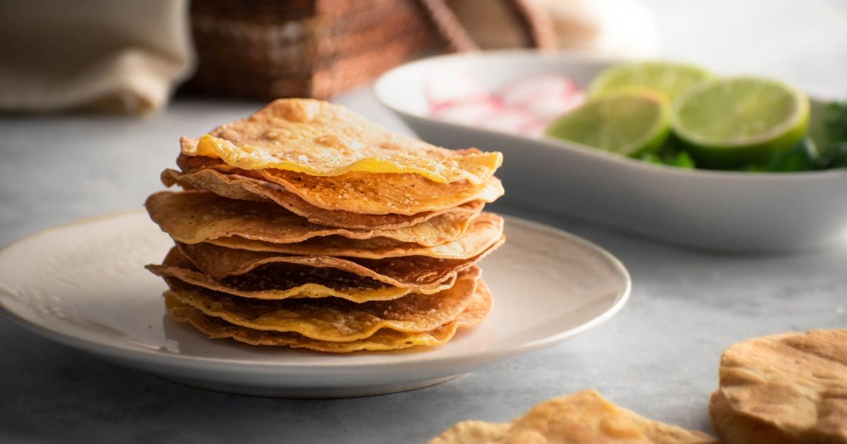 Homemade Tostada Shells Slender Kitchen