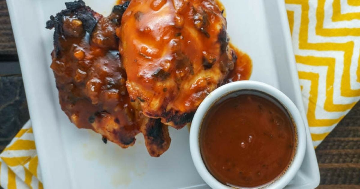 Low Carb Spicy Barbecue Chicken Thighs Slender Kitchen