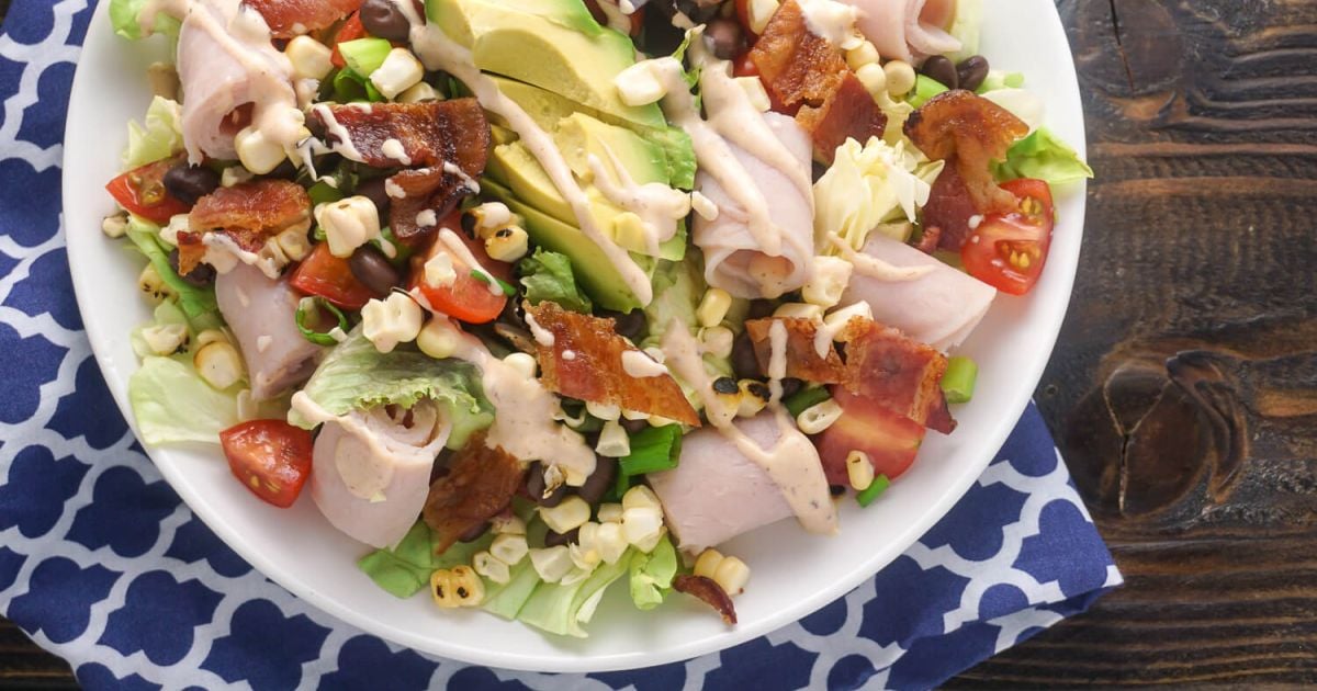 Southwestern Turkey BLTA Salad 