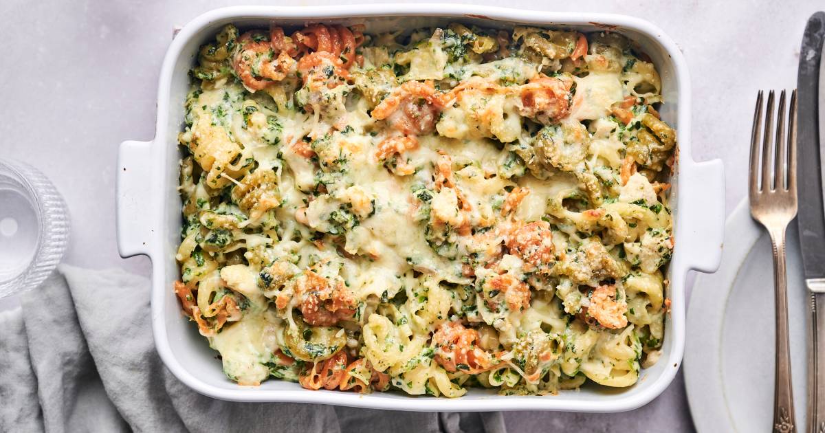 Spinach Artichoke Pasta (30 Minute Dinner!) - Slender Kitchen