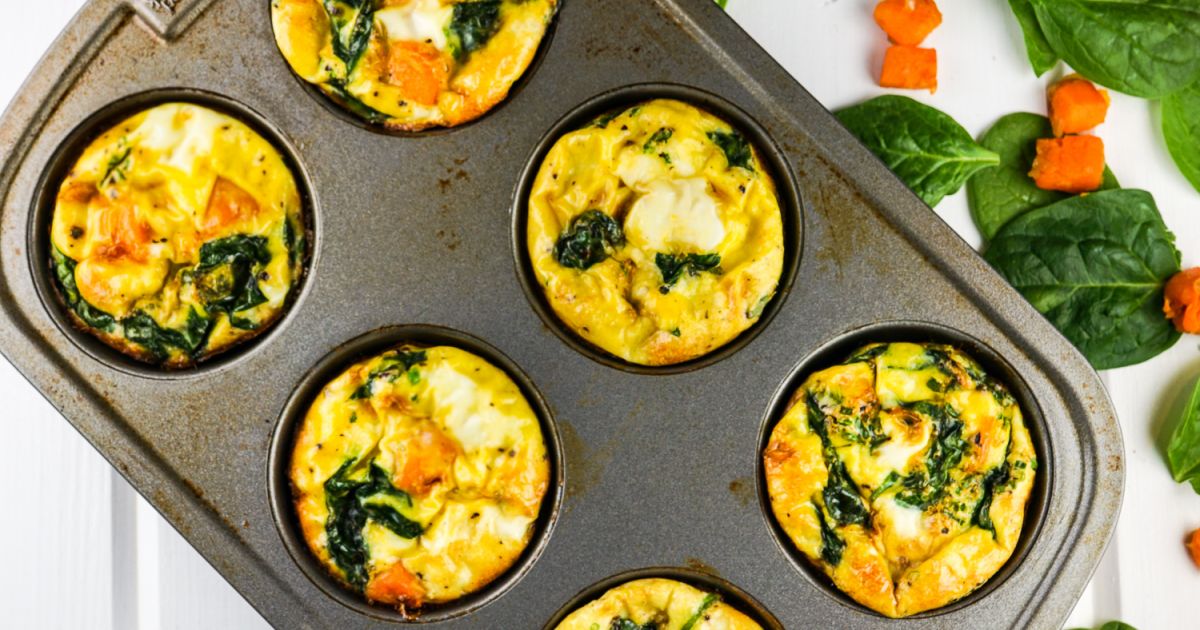 Sweet Potato and Spinach Egg Muffins - Slender Kitchen