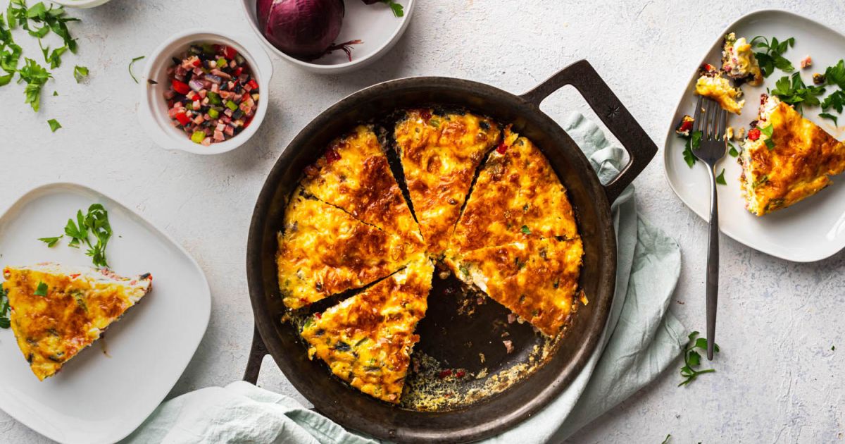 Western Omelet Frittata - Slender Kitchen