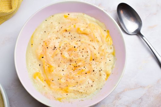 Slow Cooker Cheesy Cauliflower Soup - Slender Kitchen