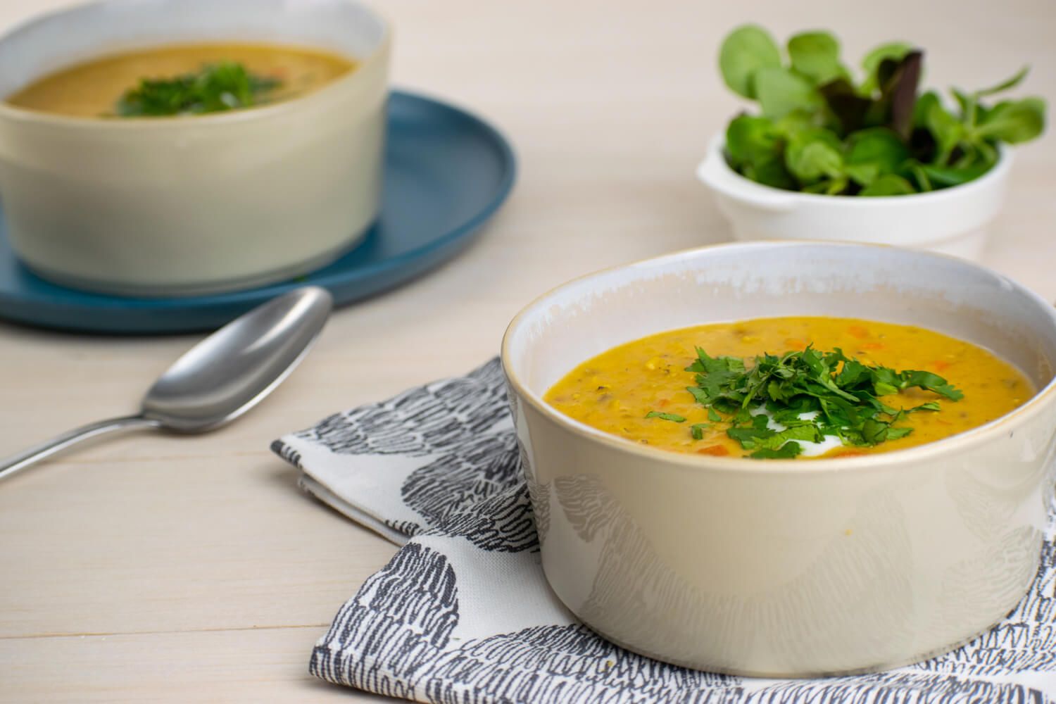 Slow Cooker Curried Red Lentil Soup - Slender Kitchen