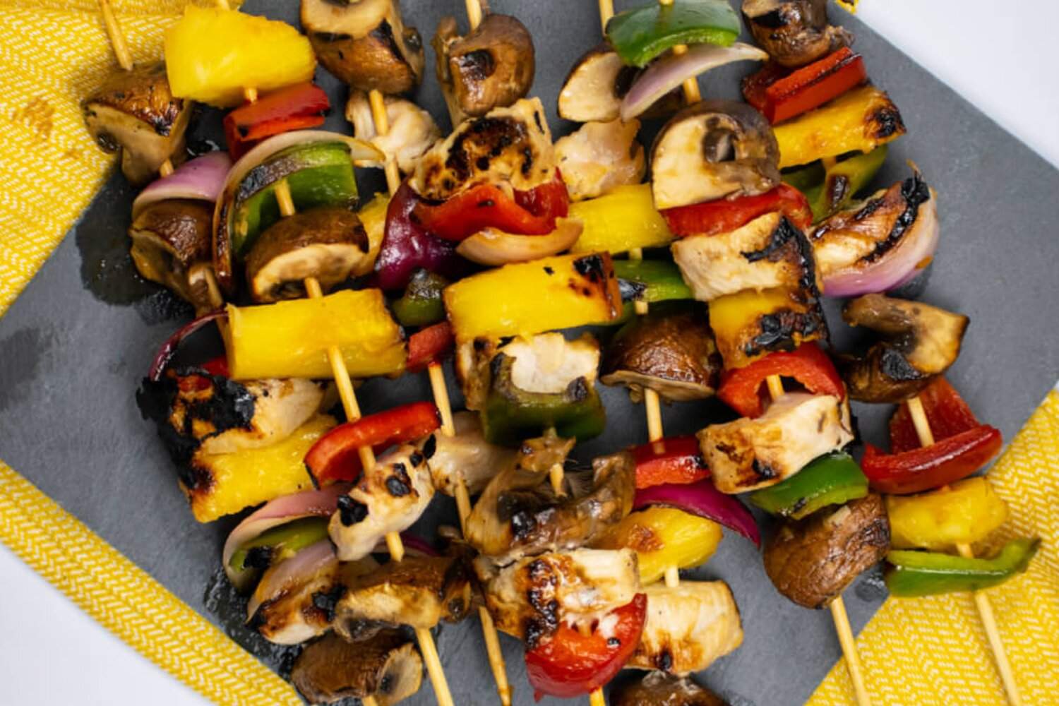 Hawaiian Chicken Kabobs - Slender Kitchen