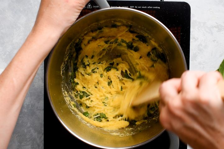 Parmesan Polenta with Basil Foolproof Recipe Slender Kitchen