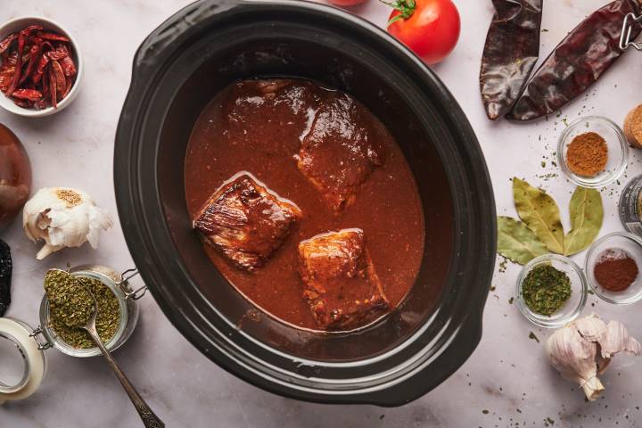 Beef Birria (Slow Cooker, Instant Pot, or Dutch Oven) - Slender