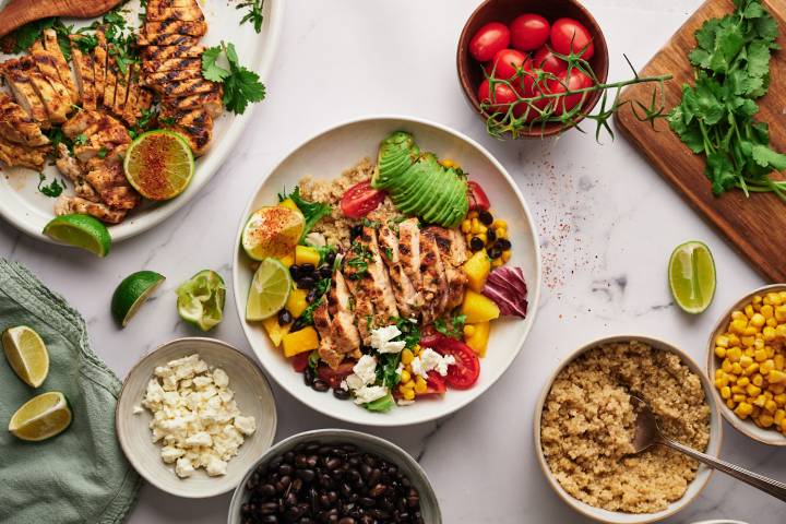 Chipotle Chicken Quinoa Burrito Bowl