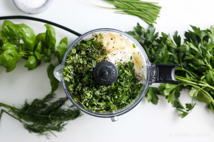 Homemade Green Goddess Dressing - Slender Kitchen