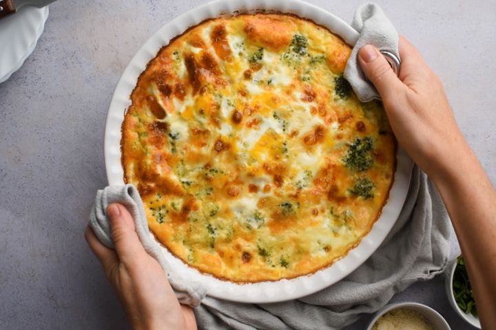 Frittata with Ham and Cheese - Marcellina In Cucina