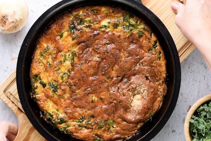 Kale Frittata - Slender Kitchen