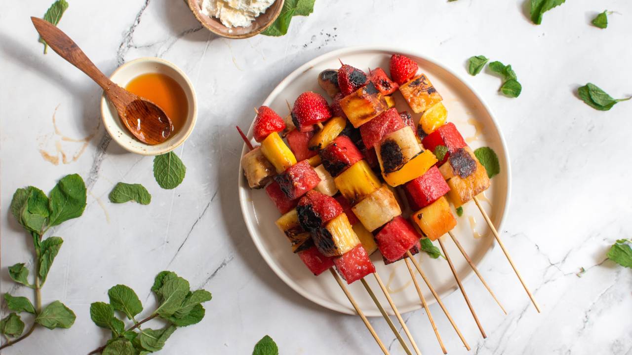 Grilled Fruit Skewers