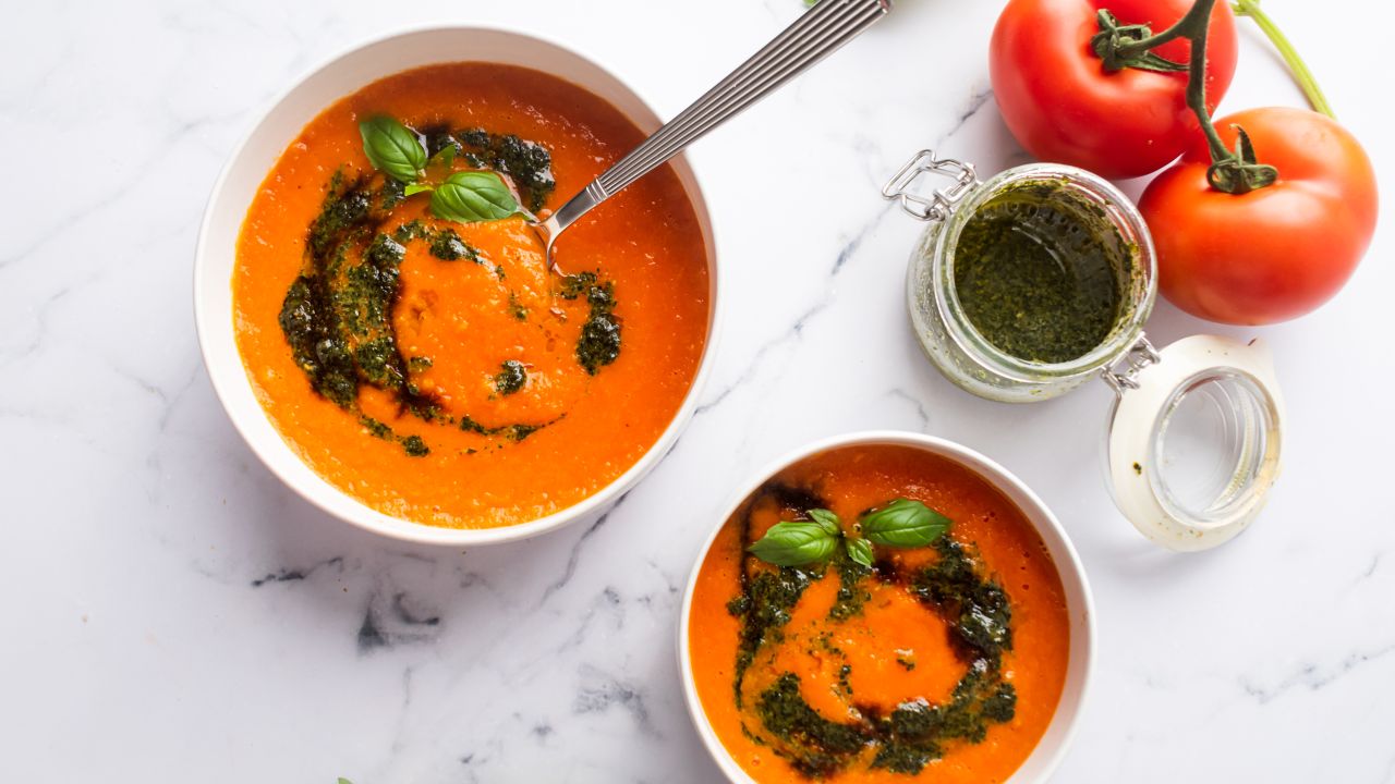 Roasted Tomato Basil Soup