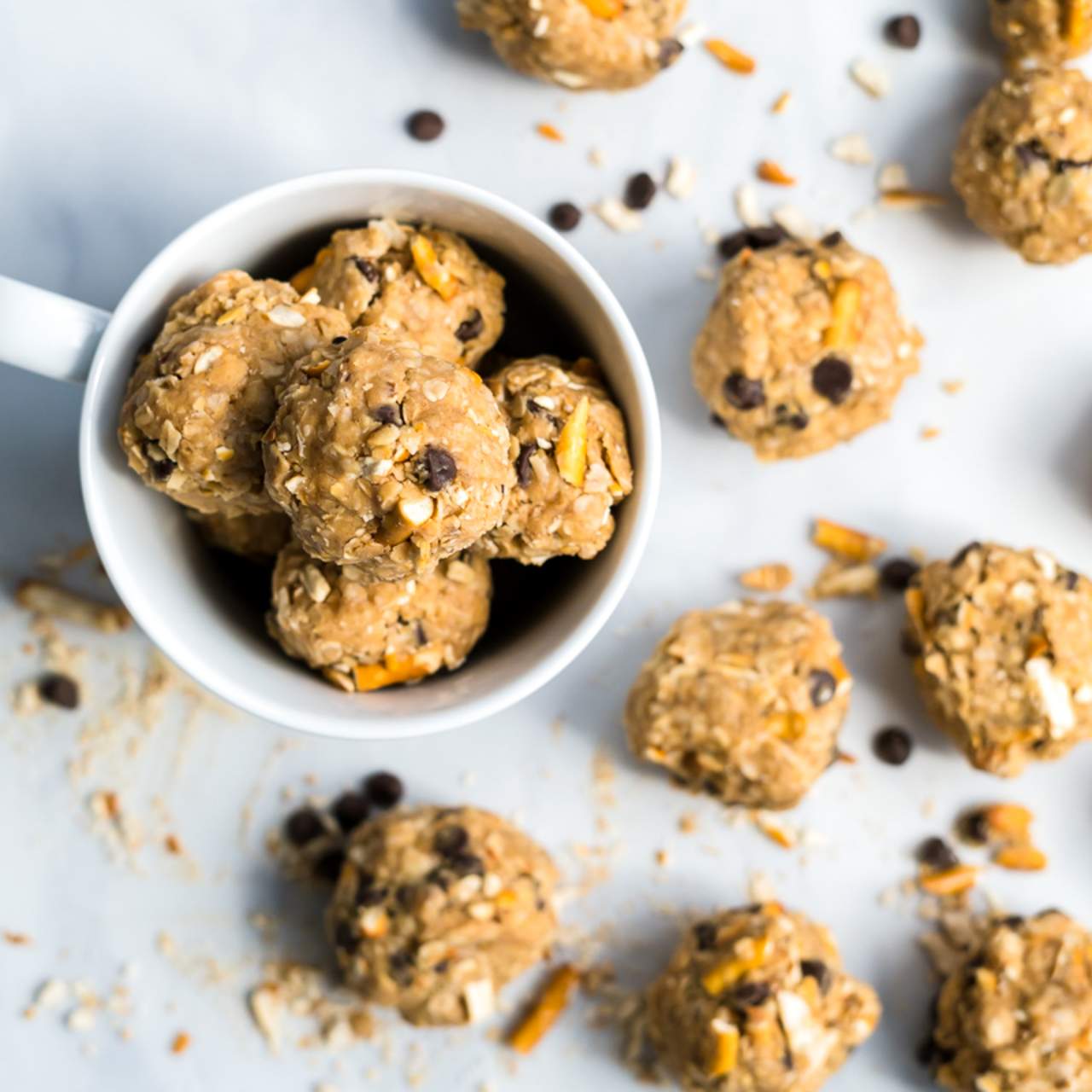 Chocolate Peanut Butter Pretzel Energy Balls image