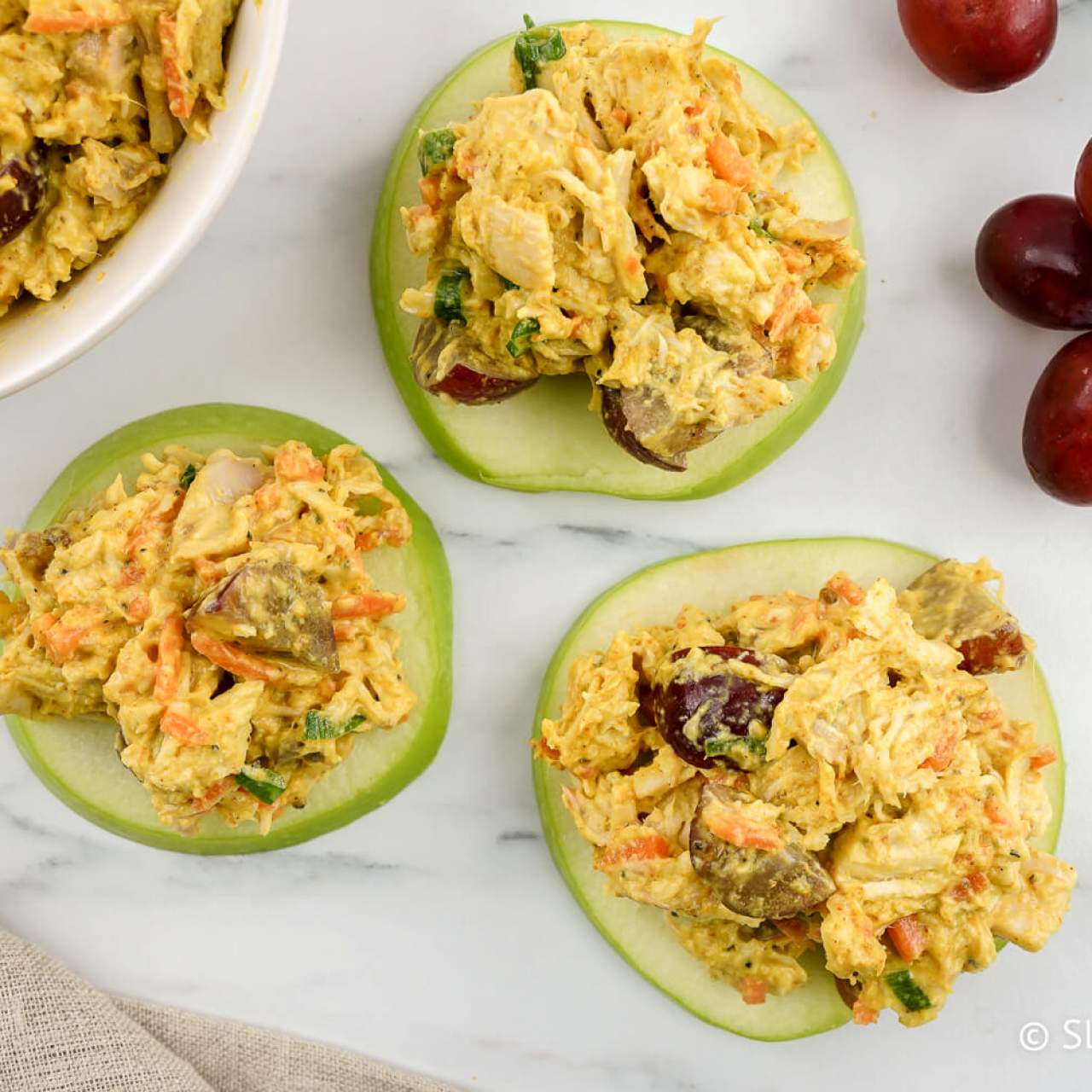 Curry Chicken Salad with Grapes Recipe