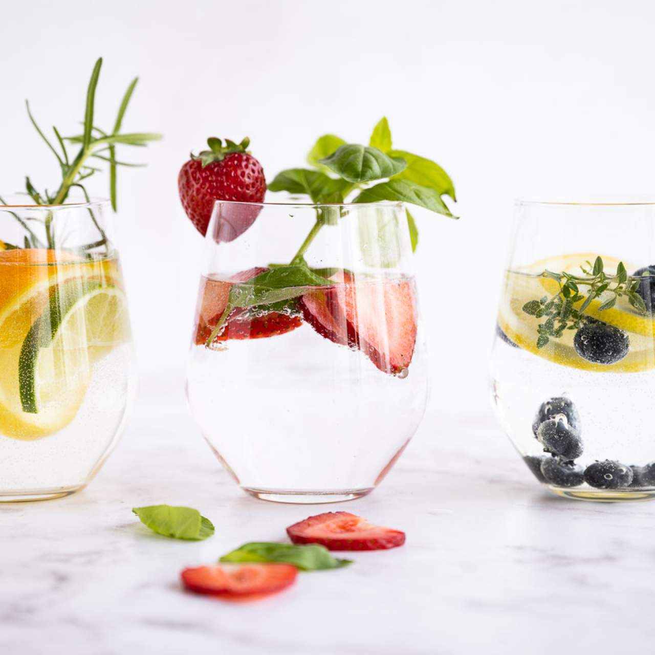 Lemon, Mint, Cucumber and Strawberry Infused Water - Slow The Cook Down