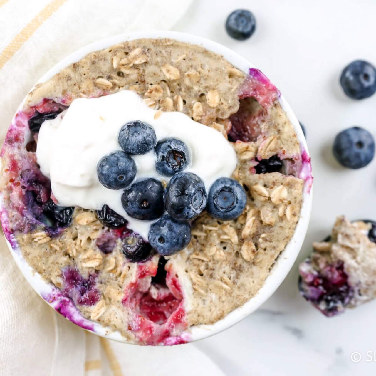 Healthy Blueberry Mug Cake Recipe | Blueberry Microwave Mug Cake | My  Ginger Garlic Kitchen