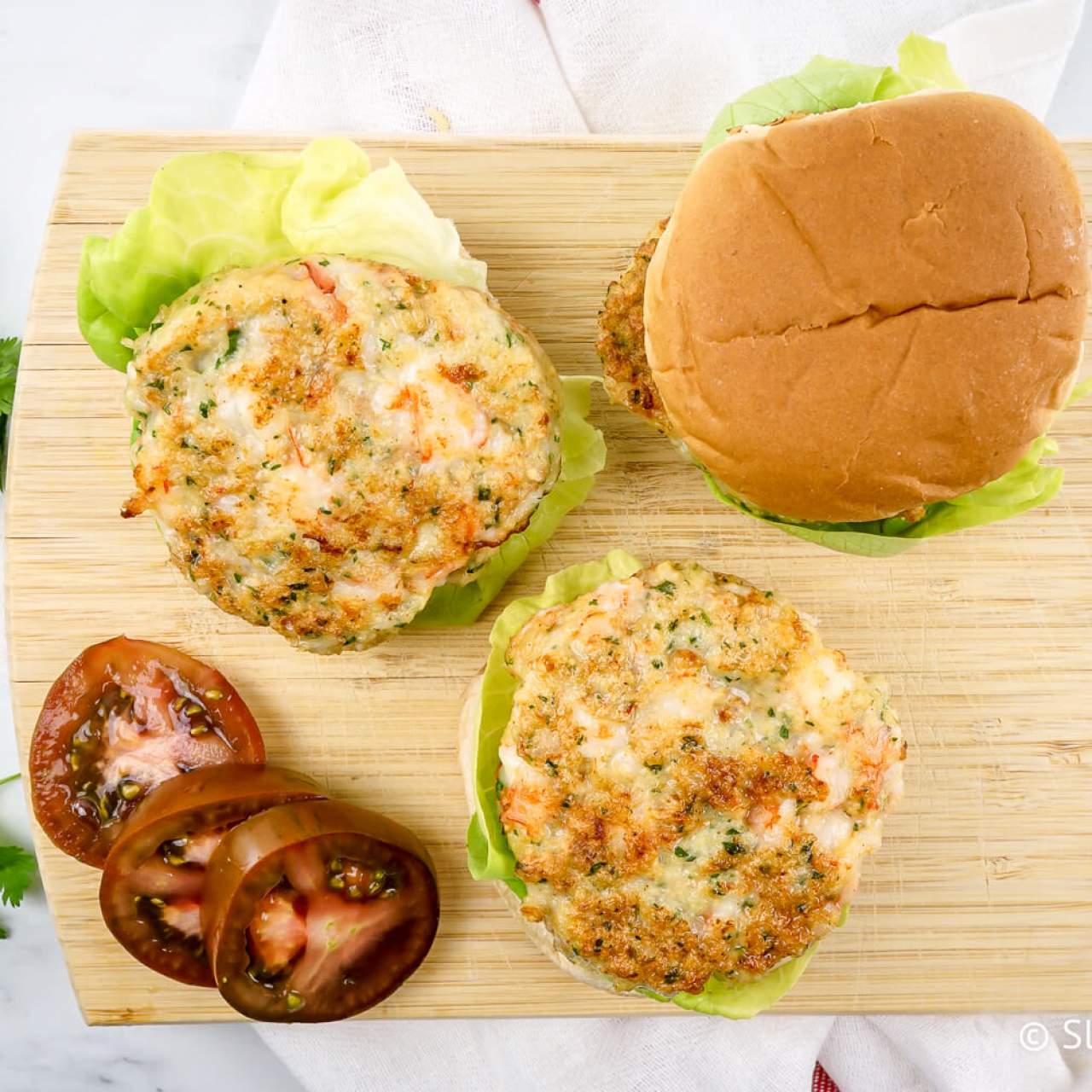 Shrimp Burgers Recipe - Dinner, then Dessert