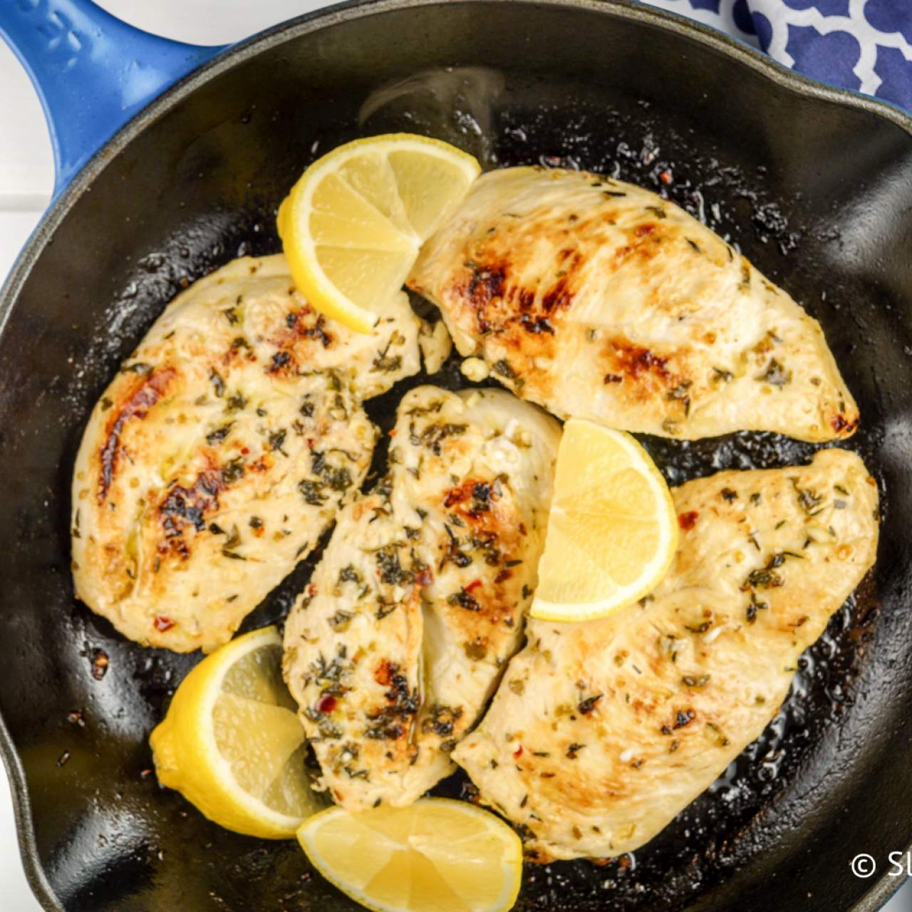 Skillet Lemon Oregano Chicken Slender Kitchen