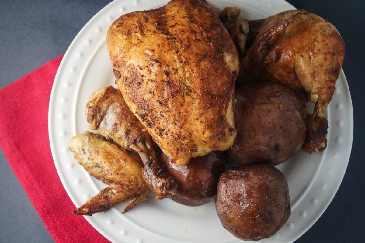 Slow Cooker Rotisserie Chicken Slender Kitchen