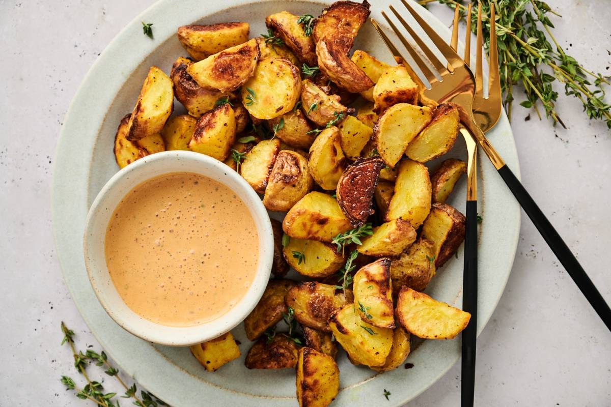 Roast New Potatoes with Chilli, Lime, Garlic and Rosemary Recipe