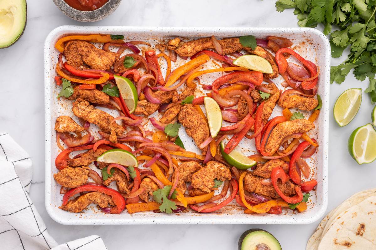 How to Make Quick and Easy Chicken Fajitas, Sheet Pan Chicken Fajitas  Recipe, Food Network Kitchen