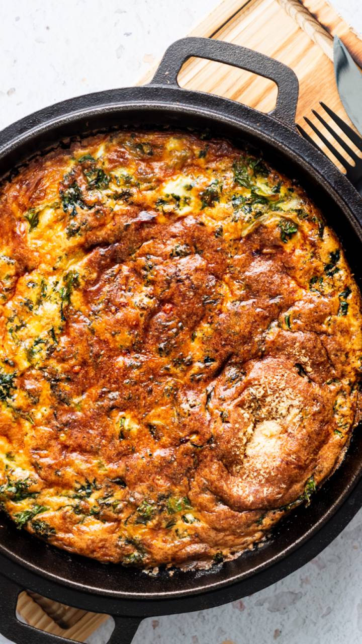 Kale Frittata - Slender Kitchen