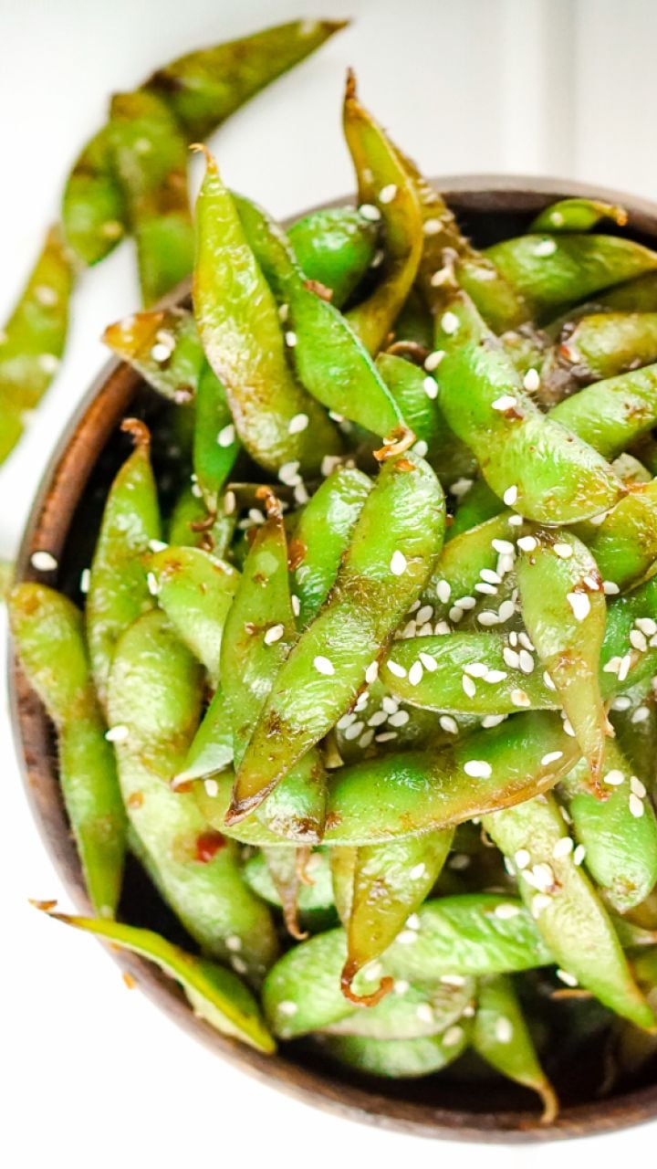 Sesame Spiced Edamame - Evergreen Kitchen