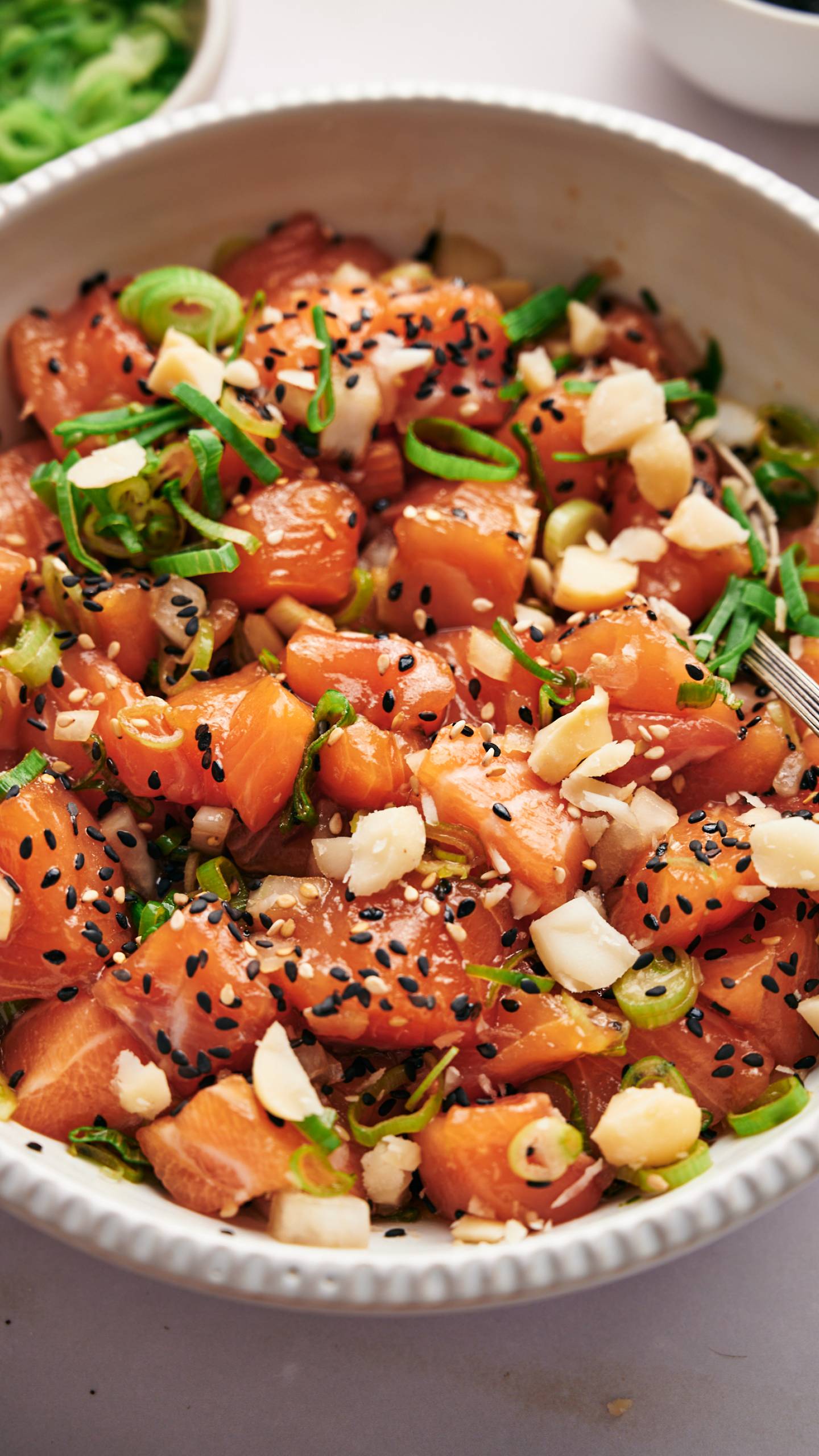 Salmon Poke Bowl Recipe with Quinoa - Monday Sunday Kitchen