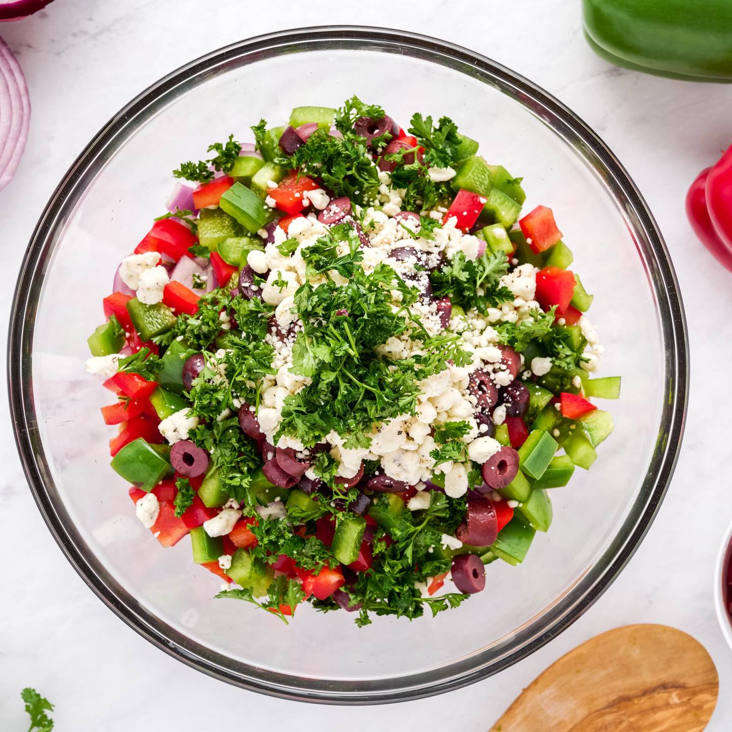 Master Slicer Israeli and Mediterranean Salad Recipe 