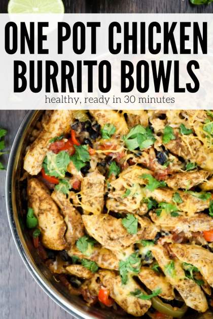 Chicken Burrito Bowls - Slender Kitchen
