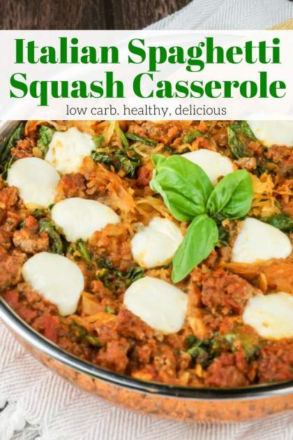 Italian Spaghetti Squash Casserole - Slender Kitchen