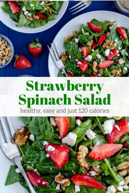 Strawberry Spinach Salad - Slender Kitchen