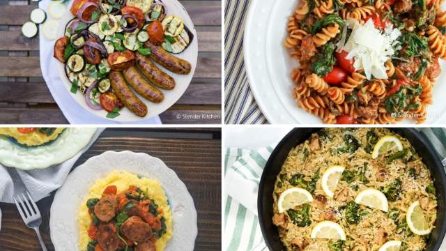 Chicken sausage recipes for pasta, sheet pan meals, grilling, and more.